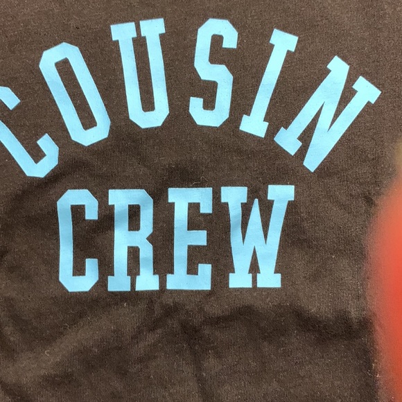 Children Place 5T nwt Black with baby blue “Cousin Crew” - Picture 2 of 5